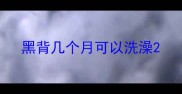 黑背几个月可以洗澡