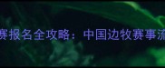 边境牧羊犬比赛报名全攻略中国边牧赛事流程与参赛指南