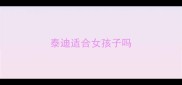 泰迪适合女孩子吗