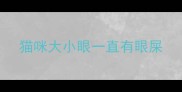 猫咪大小眼一直有眼屎