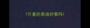7斤重的泰迪好看吗