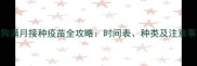 狗狗满月接种疫苗全攻略时间表种类及注意事项