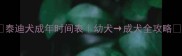 泰迪犬成年时间表幼犬成犬全攻略