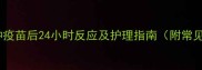 狗狗接种疫苗后24小时反应及护理指南附常见症状