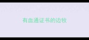 有血通证书的边牧