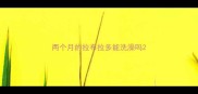 两个月的拉布拉多能洗澡吗