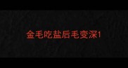 金毛吃盐后毛变深
