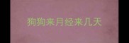 狗狗来月经来几天
