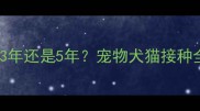 狂犬疫苗最长有效期是3年还是5年宠物犬猫接种全指南附最新数据