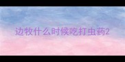 边牧什么时候吃打虫药