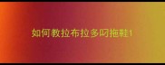 如何教拉布拉多叼拖鞋