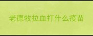 老德牧拉血打什么疫苗