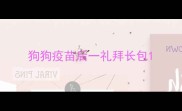 狗狗疫苗后一礼拜长包