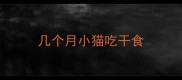 几个月小猫吃干食