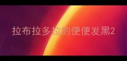 拉布拉多拉的便便发黑