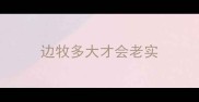 边牧多大才会老实