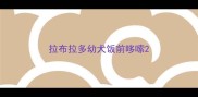 拉布拉多幼犬饭前哆嗦