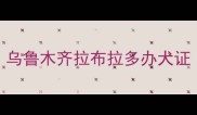 乌鲁木齐拉布拉多办犬证