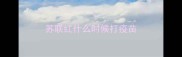 苏联红什么时候打疫苗