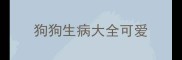 狗狗生病大全可爱