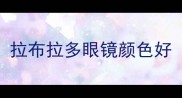 拉布拉多眼镜颜色好