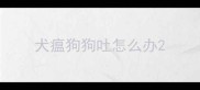 犬瘟狗狗吐怎么办