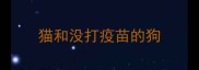 猫和没打疫苗的狗