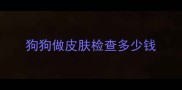 狗狗做皮肤检查多少钱