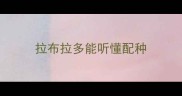拉布拉多能听懂配种