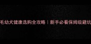 金毛幼犬健康选购全攻略新手必看保姆级避坑指南