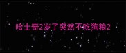 哈士奇2岁了突然不吃狗粮