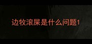 边牧滚屎是什么问题