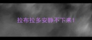 拉布拉多安静不下来