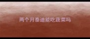 两个月泰迪能吃蔬菜吗