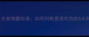 拉布拉多犬食物量标准如何判断是否吃饱的5大科学方法