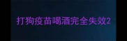 打狗疫苗喝酒完全失效