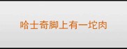 哈士奇脚上有一坨肉