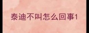 泰迪不叫怎么回事