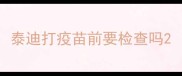 泰迪打疫苗前要检查吗