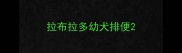 拉布拉多幼犬排便