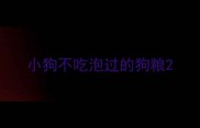 小狗不吃泡过的狗粮