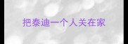 把泰迪一个人关在家