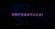 狗狗打完疫苗可以出去