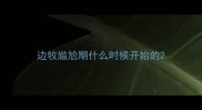 边牧尴尬期什么时候开始的