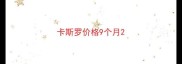 卡斯罗价格9个月