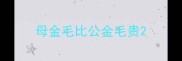 母金毛比公金毛贵