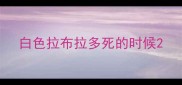 白色拉布拉多死的时候