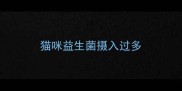 猫咪益生菌摄入过多
