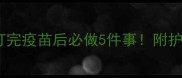 新手必看狗狗打完疫苗后必做5件事附护理全攻略