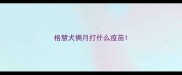 格慧犬俩月打什么疫苗